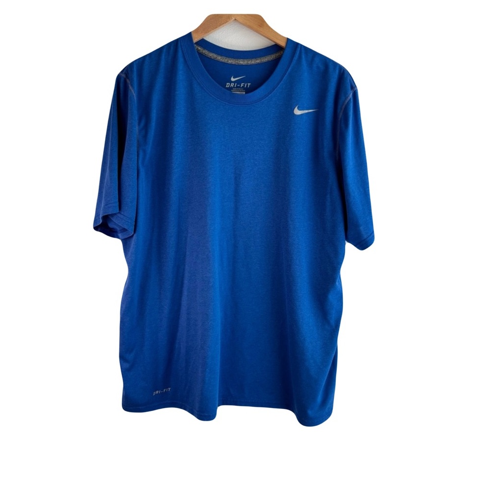 Nike  Men’s  XL  Blue  Dri  FIT  Athletic  Short  Sleeve  Tee  Sporty  Classic
